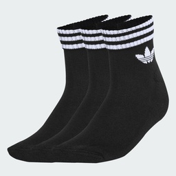 3-STRIPES ANKLE SOCKS 3 PAIRS - Black / Black / Black