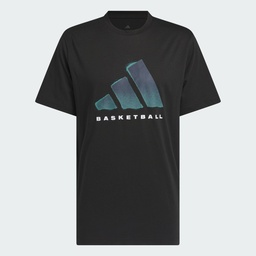 ADIDAS BASKETBALL GRAPHIC T-SHIRT - Black / Black
