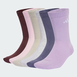 CUSHIONED CREW SOCKS 6 PAIRS - Aurora Ruby / Preloved Violet / Powder Plum / Light Grey Heather