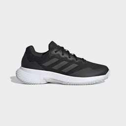 GAMECOURT 2.0 TENNIS SHOES - Core Black / Core Black / Silver Metallic