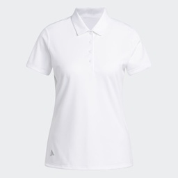 WOMEN'S SOLID PERFORMANCE SHORT SLEEVE POLO SHIRT  White