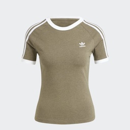 3-STRIPES SLIM RAGLAN T-SHIRT - Olive Strata Mel.