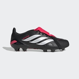 PREDATOR LEAGUE FOLD-OVER TONGUE FIRM GROUND FOOTBALL BOOTS KIDS - Core Black / Cloud White / Lucid Red